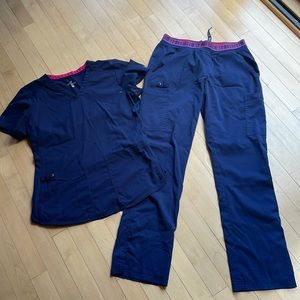 Med Couture Navy Scrub Set- Small